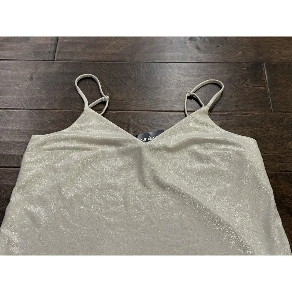 Express Womens White Stretched Cami Tank Top Size XS NWT NEW - Picture 4 of 8